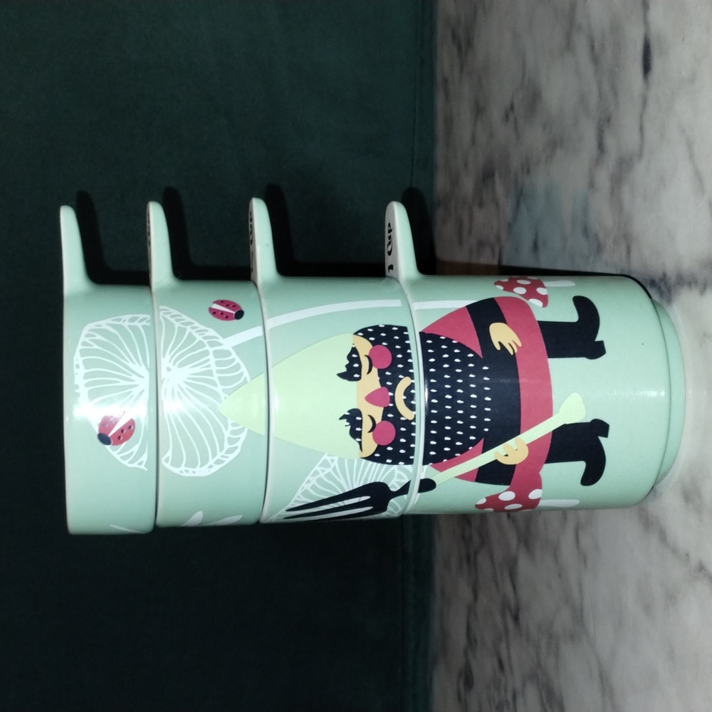 UNIQUE!! Gnome Measuring Cups by KitschNGlam ! COTTAGECORE Fairycore